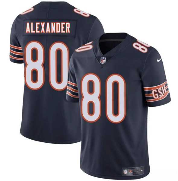 Men & Women & Youth Chicago Bears #80 Maurice Alexander Navy 2025 Vapor Stitched Jersey